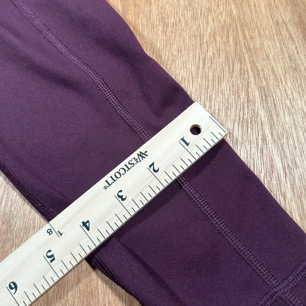 Victoria's Secret Leggings Women 8 Purple Activewear Pockets High Rise Stretch